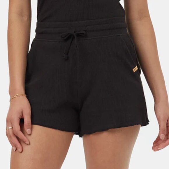 Tentree TreeWaffle Shorts in Black - Picture 1 of 3